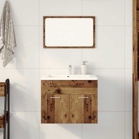 Juego de muebles de baño 2 piezas madera ingeniería envejecida de , Muebles de baño - Ref: Foro24-862039, Precio: 64,59 €, De...