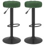 Taburetes de cocina 2 unidades terciopelo verde oscuro de , Taburetes de cocina - Ref: Foro24-332998, Precio: 104,02 €, Descu...