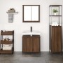 Set de muebles baño 2 pzas madera contrachapada marrón roble von , Badezimmermöbel - Ref: Foro24-3328393, Preis: 122,19 €, Ra...