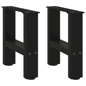 Patas de mesa de centro negro 2uds acero 30x(30-31) cm by , Table legs - Ref: Foro24-4013252, Price: 49,15 €, Discount: %