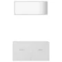 Conjunto de muebles de baño 2 piezas contrachapada blanco de vidaXL, Muebles de baño - Ref: Foro24-804800, Precio: 72,59 €, D...