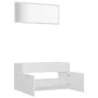 2-teiliges Badezimmermöbelset aus weißem Sperrholz von vidaXL, Badezimmermöbel - Ref: Foro24-804800, Preis: 72,03 €, Rabatt: %