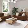 Conjunto de sofá de 2 piezas con cojines de cuero sintético marrón by , Sofas - Ref: Foro24-3324719, Price: 517,07 €, Discoun...