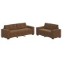 Conjunto de sofá de 2 piezas con cojines de cuero sintético marrón by , Sofas - Ref: Foro24-3324719, Price: 517,07 €, Discoun...