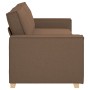 Sofá de 3 plazas Marrón 180 cm Tela de , Sofás - Ref: Foro24-4104994, Precio: 265,63 €