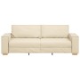 Sofá de 3 plazas Crema de 180 cm en tela by , Sofas - Ref: Foro24-4104997, Price: 265,70 €, Discount: %