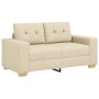 Sofá Loveseat Crema 120 cm Tela by , Sofas - Ref: Foro24-4105075, Price: 217,07 €, Discount: %