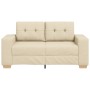 Sofá Loveseat Crema 120 cm Tela by , Sofas - Ref: Foro24-4105075, Price: 217,07 €, Discount: %