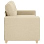 Sofá Loveseat Crema 120 cm Tela by , Sofas - Ref: Foro24-4105075, Price: 217,07 €, Discount: %