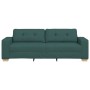 Sofá de 3 plazas Verde Oscuro 180 cm Tela by , Sofas - Ref: Foro24-4105093, Price: 265,11 €, Discount: %