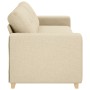 Sofá de 3 plazas Crema de 180 cm en tela by , Sofas - Ref: Foro24-4105095, Price: 265,11 €, Discount: %