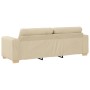 Sofá de 3 plazas Crema de 180 cm en tela by , Sofas - Ref: Foro24-4105095, Price: 265,11 €, Discount: %