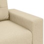 Sofá de 3 plazas Crema de 180 cm en tela by , Sofas - Ref: Foro24-4105095, Price: 265,11 €, Discount: %