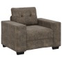 Sillón Gris Oscuro de 59 cm en Piel Sintética by , Sofas - Ref: Foro24-4105109, Price: 170,51 €, Discount: %