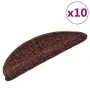 Stair mats 10 units brown 56x17x3 cm by vidaXL, Stair mats - Ref: Foro24-149789, Price: 45,67 €, Discount: %