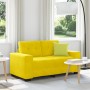 Sofá Loveseat Amarillo 120 cm de Terciopelo de , Sofás - Ref: Foro24-4105116, Precio: 213,59 €