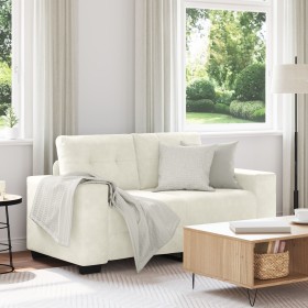 Sofá Loveseat Crema 120 cm de Terciopelo de , Sofás - Ref: Foro24-4105118, Precio: 216,29 €, Descuento: %