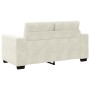 Sofá Loveseat Crema 120 cm de Terciopelo de , Sofás - Ref: Foro24-4105118, Precio: 216,29 €, Descuento: %