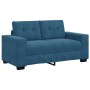 Sofá Loveseat Azul 120 cm de Terciopelo de , Sofás - Ref: Foro24-4105119, Precio: 218,27 €, Descuento: %