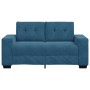 Sofá Loveseat Azul 120 cm de Terciopelo de , Sofás - Ref: Foro24-4105119, Precio: 218,27 €, Descuento: %