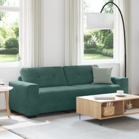 Sofá de 3 plazas Verde Oscuro 180 cm Terciopelo by , Sofas - Ref: Foro24-4105136, Price: 260,53 €, Discount: %