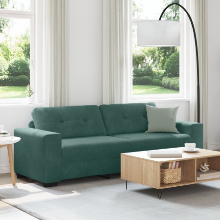 Sofá de 3 plazas Verde Oscuro 180 cm Terciopelo von , Sofas - Ref: Foro24-4105136, Preis: 260,53 €, Rabatt: %