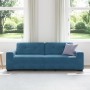 Sofá de 3 Plazas Azul 180 cm de Terciopelo by , Sofas - Ref: Foro24-4105143, Price: 263,70 €, Discount: %