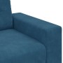 Sofá de 3 Plazas Azul 180 cm de Terciopelo by , Sofas - Ref: Foro24-4105143, Price: 263,70 €, Discount: %