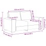 Sofá de 2 plazas 120 cm de lino by , Sofas - Ref: Foro24-4105165, Price: 230,93 €, Discount: %