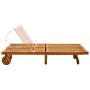 Tumbona de jardín 2 personas y cojines madera maciza de acacia by , Loungers - Ref: Foro24-3061387, Price: 416,07 €, Discount: %