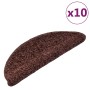 Stair mats 10 units brown 56x17x3 cm by vidaXL, Stair mats - Ref: Foro24-149805, Price: 53,22 €, Discount: %