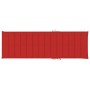 Tumbona con cojín rojo madera de pino impregnada by , Loungers - Ref: Foro24-3065825, Price: 129,54 €, Discount: %