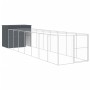 Caseta perros con corral acero galvanizado gris 214x865x181 cm von , Hundehütten - Ref: Foro24-3189122, Preis: 816,40 €, Raba...