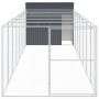 Caseta perros con corral acero galvanizado gris 214x865x181 cm von , Hundehütten - Ref: Foro24-3189122, Preis: 816,40 €, Raba...