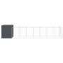 Caseta perros con corral acero galvanizado gris 214x865x181 cm von , Hundehütten - Ref: Foro24-3189122, Preis: 816,40 €, Raba...