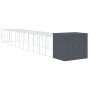 Caseta perros con corral acero galvanizado gris 214x1273x181 cm von , Hundehütten - Ref: Foro24-3189136, Preis: 1,00 €, Rabat...