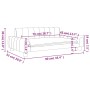 Sofá para niños de tela gris oscuro 90x53x30 cm by , Baby and Toddler Furniture - Ref: Foro24-3196259, Price: 98,00 €, Discou...