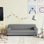 Sofá para niños de cuero sintético gris 90x53x30 cm von , Baby- und Kleinkindmöbel - Ref: Foro24-3196290, Preis: 94,42 €, Rab...