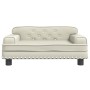 Sofá para niños de cuero sintético crema 70x45x30 cm by , Baby and Toddler Furniture - Ref: Foro24-3196301, Price: 91,61 €, D...