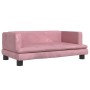 Sofá para niños de terciopelo rosa 80x45x30 cm by , Baby and Toddler Furniture - Ref: Foro24-3196308, Price: 69,24 €, Discoun...