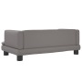 Sofá para niños de cuero sintético gris 80x45x30 cm von , Baby- und Kleinkindmöbel - Ref: Foro24-3196315, Preis: 70,59 €, Rab...