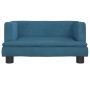 Sofá para niños de terciopelo azul 60x40x30 cm by , Baby and Toddler Furniture - Ref: Foro24-3196317, Price: 59,01 €, Discoun...