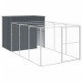 Caseta perros con corral acero galvanizado gris 214x457x181 cm von , Hundehütten - Ref: Foro24-3189120, Preis: 538,16 €, Raba...