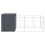 Caseta perros con corral acero galvanizado gris 214x457x181 cm von , Hundehütten - Ref: Foro24-3189120, Preis: 538,16 €, Raba...