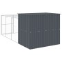 Caseta perros con corral acero galvanizado gris 214x457x181 cm von , Hundehütten - Ref: Foro24-3189120, Preis: 538,16 €, Raba...