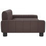 Sofá para niños de cuero sintético marrón 90x53x30 cm von , Baby- und Kleinkindmöbel - Ref: Foro24-3196265, Preis: 88,23 €, R...