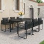 Set de comedor de jardín de 7 piezas PVC ratán negro de , Conjuntos de jardín - Ref: Foro24-3060098, Precio: 595,83 €, Descue...