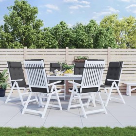 Cojines de silla respaldo alto 6 uds tela Oxford gris antracita by , Cushions for chairs and sofas - Ref: Foro24-361876, Pric...