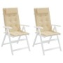 Cojines de silla con respaldo alto 2 uds tela Oxford beige von , Kissen für Stühle und Sofas - Ref: Foro24-361883, Preis: 48,...