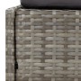 Tumbona con toldo plegable ratán sintético gris 200x114x128 cm by , Outdoor beds - Ref: Foro24-362274, Price: 332,40 €, Disco...